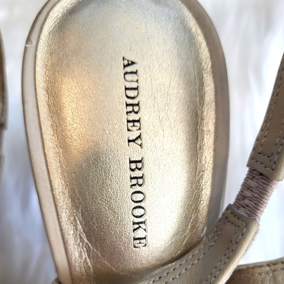 Audrey Brooks Laser Cut Sling back Heels - Picture 6 of 8